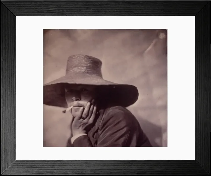 Framed Print : [Self-Portrait], ca. 1855. Creator: Adrien Alban Tournachon