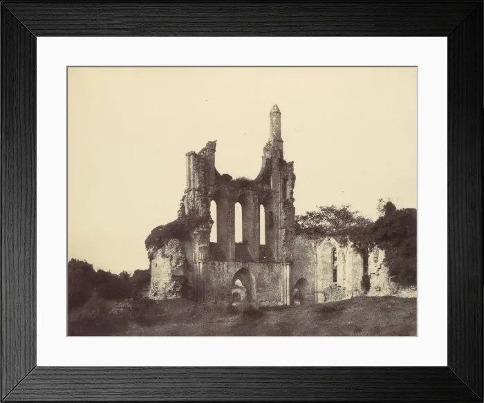 Framed Print : Byland Abbey, 1856. Creator: Alfred Capel-Cure Framed Print : Byland Abbey, 1856. Creator: Alfred Capel-Cure