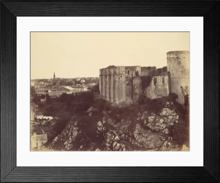 Framed Print : Falaise Castle, 1856. Creator: Alfred Capel-Cure Framed Print : Falaise Castle, 1856. Creator: Alfred Capel-Cure