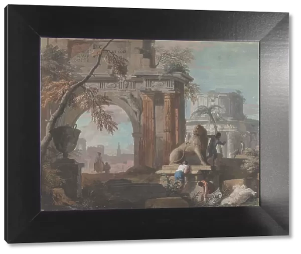 Capriccio with Roman Ruins, ca. 1700-1730. Creator: Marco Ricci