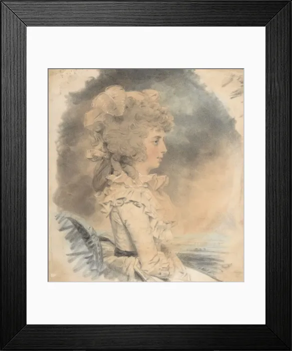 Framed Print : Mrs. Palmer, 1785. Creator: John Downman Framed Print : Mrs. Palmer, 1785. Creator: John Downman