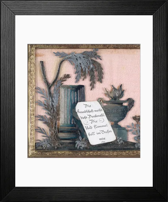 Framed Print : Greeting Card... ca. 1810. Creator: Johannes Endletzberger Framed Print : Greeting Card... ca. 1810. Creator: Johannes Endletzberger