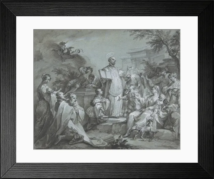 Framed Print : Saint Ignatius of Loyola Preaching, before 1761. Creator: Johann Wolfgang Baumgartner Framed Print : Saint Ignatius of Loyola Preaching, before 1761. Creator: Johann Wolfgang Baumgartner