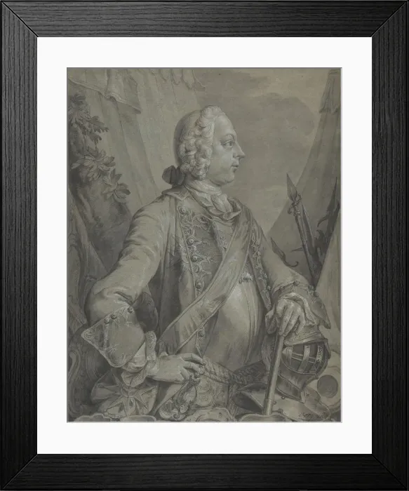 Framed Print : Portrait of the Emperor Joseph II as Military Commander, early to mid-18th century Framed Print : Portrait of the Emperor Joseph II as Military Commander, early to mid-18th century