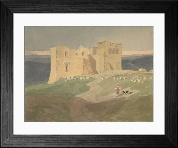 Framed Print : Ruined Castle, 1802-42. Creator: Unknown Framed Print : Ruined Castle, 1802-42. Creator: Unknown