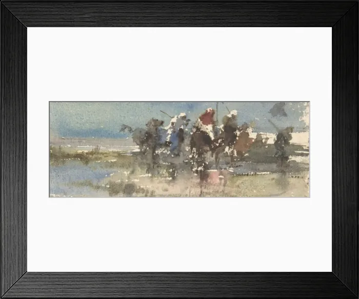 Framed Print : Moors on Horseback, ca. 1854-74. Creator: Mariano Jose Maria Bernardo Fortuny y Carbo Framed Print : Moors on Horseback, ca. 1854-74. Creator: Mariano Jose Maria Bernardo Fortuny y Carbo