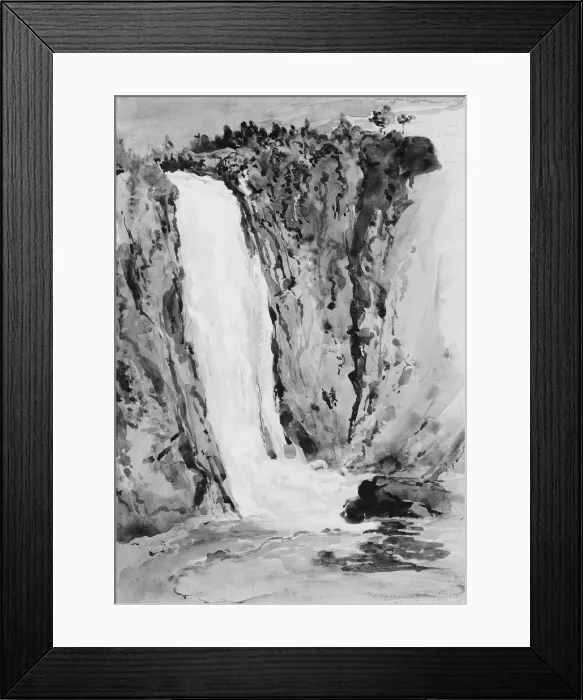 Framed Print : Montmorency Falls, Canada, 1850. Creator: John Mackie Falconer Framed Print : Montmorency Falls, Canada, 1850. Creator: John Mackie Falconer