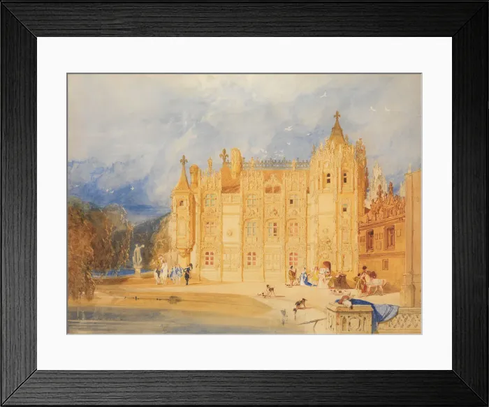 Framed Print : The Abbatial House, Abbey of St. Ouen, Rouen, 1824-31. Creator: John Sell Cotman Framed Print : The Abbatial House, Abbey of St. Ouen, Rouen, 1824-31. Creator: John Sell Cotman