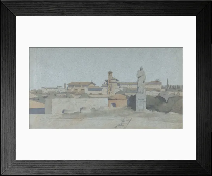 Framed Print : SS. Giovanni e Paolo, seen from the Villa Mattei, Rome Framed Print : SS. Giovanni e Paolo, seen from the Villa Mattei, Rome