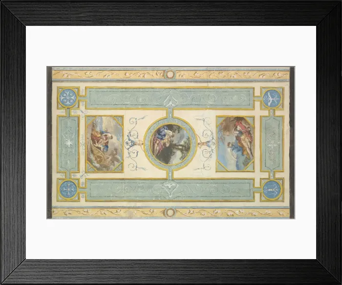 Framed Print : Study for a Ceiling, n. d Creator: Jean Jacques Lagrenee
