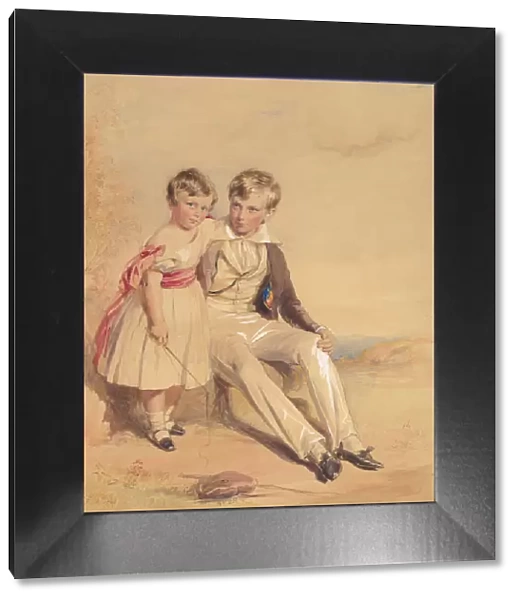 Portrait of Two Children, 1837. Creator: George Richmond