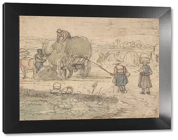 Peasants Loading Hay, ca. 1620s. Creator: Hendrick Avercamp; Avercamp, Hendrick