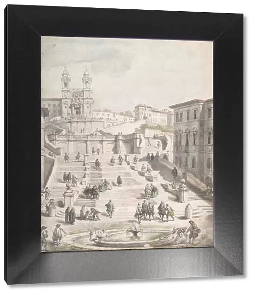 Scalinata della Trinita dei Monti, ca. 1756-58. Creator: Giovanni Paolo Panini