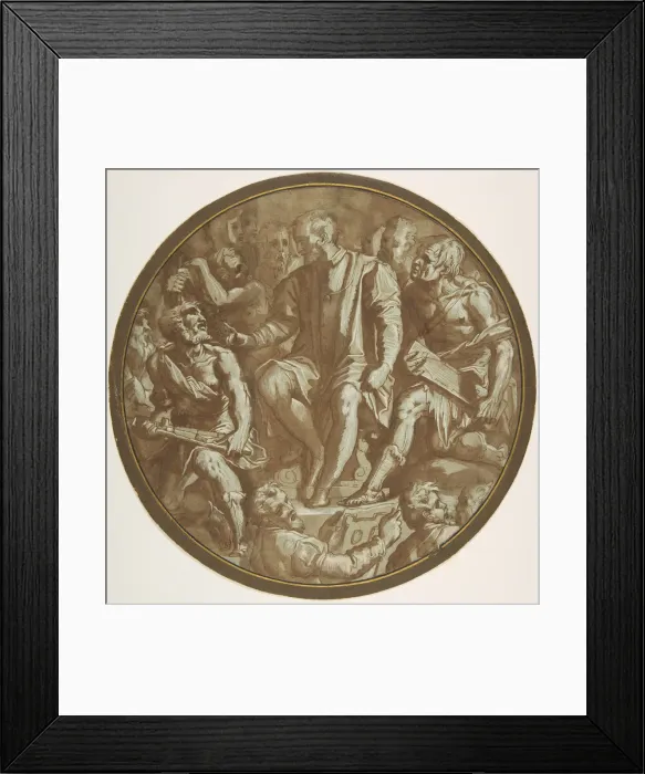 Framed Print : Grand Duke Cosimo I of Tuscany Surrounded by his Artists. ca. 1556-62. Creator: Unknown Framed Print : Grand Duke Cosimo I of Tuscany Surrounded by his Artists. ca. 1556-62. Creator: Unknown