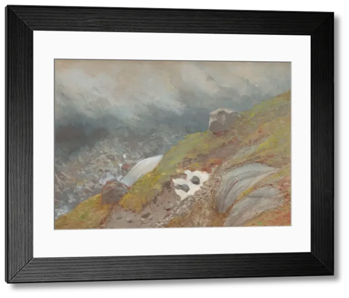 Framed Print : View Above Handeck, Switzerland, 1875. Creator: Eugene Viollet-le-Duc Framed Print : View Above Handeck, Switzerland, 1875. Creator: Eugene Viollet-le-Duc