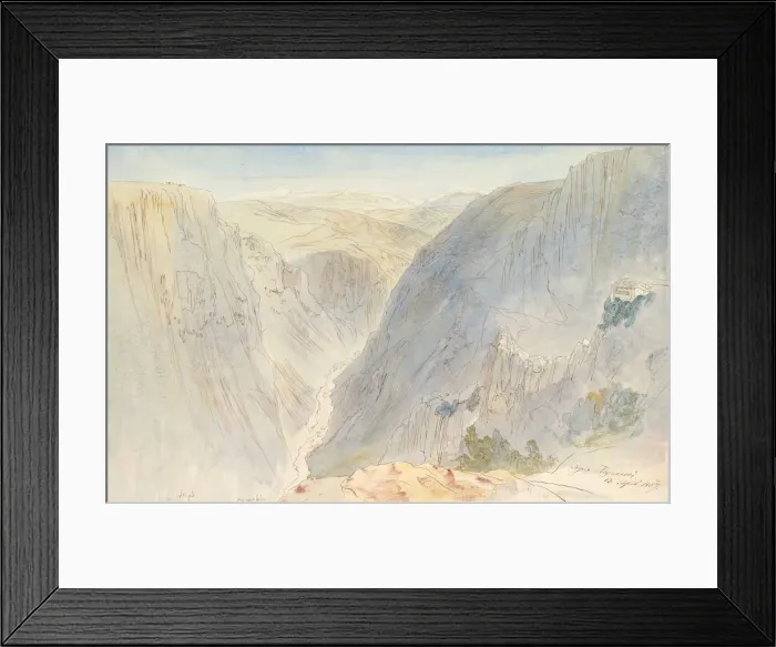 Framed Print : Agia Paraskevi, Epirus, Greece, April 13, 1857. Creator: Edward Lear Framed Print : Agia Paraskevi, Epirus, Greece, April 13, 1857. Creator: Edward Lear