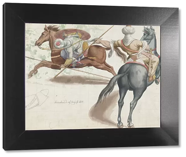 Fighting Horsemen, 1818. Creator: Friedrich Olivier