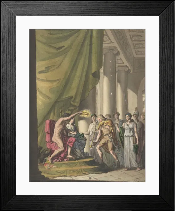 Framed Print : Allegory of Victory: Soldier Being Crowned by Laurels, ca. 1814 Framed Print : Allegory of Victory: Soldier Being Crowned by Laurels, ca. 1814