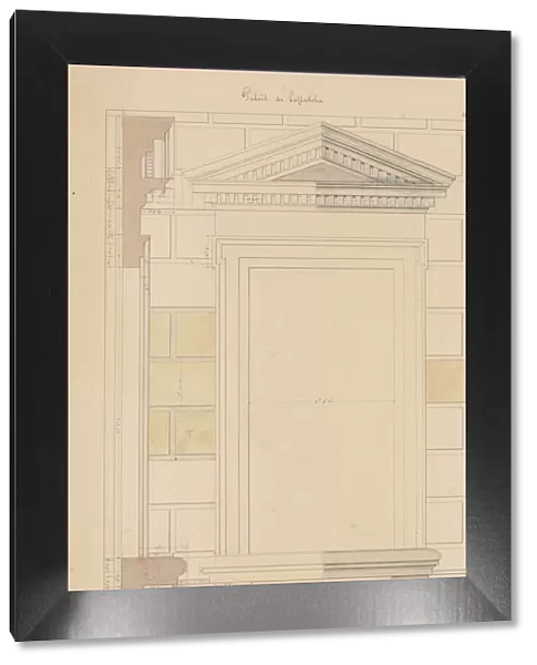 Exterior Window Bay from the Farnese Palace of Caprarola, Preparatory Study... 1815-23