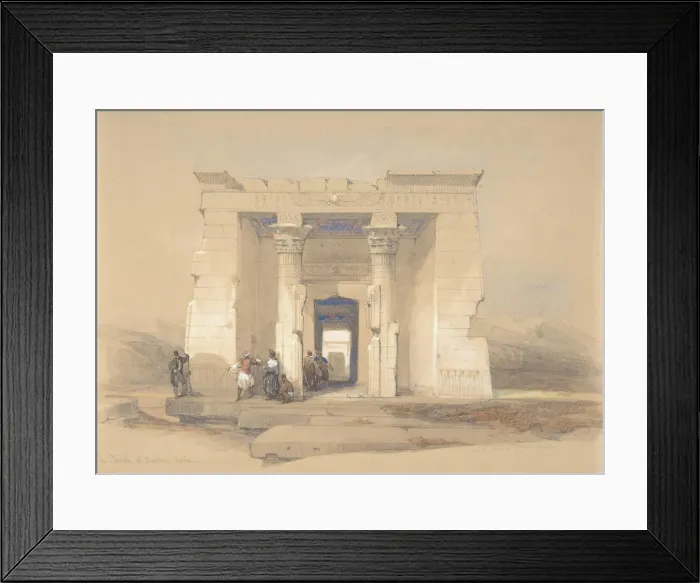 Framed Print : The Temple at Dendur, Nubia, 1848. Creator: David Roberts Framed Print : The Temple at Dendur, Nubia, 1848. Creator: David Roberts