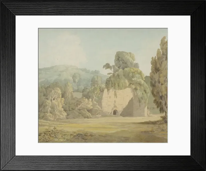 Framed Print : An Ivy Covered Ruin, late 1780s-early 1790s. Creator: Francis Towne Framed Print : An Ivy Covered Ruin, late 1780s-early 1790s. Creator: Francis Towne