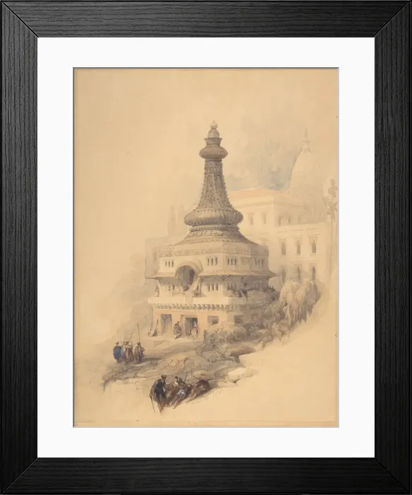 Framed Print : Oriental Scene, 1838. Creator: David Roberts Framed Print : Oriental Scene, 1838. Creator: David Roberts