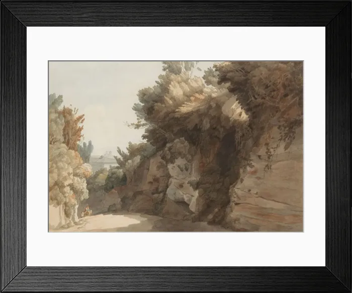 Framed Print : A View Near the Arco Scuro, Looking Towards the Villa Medici, Rome, 1785 Framed Print : A View Near the Arco Scuro, Looking Towards the Villa Medici, Rome, 1785