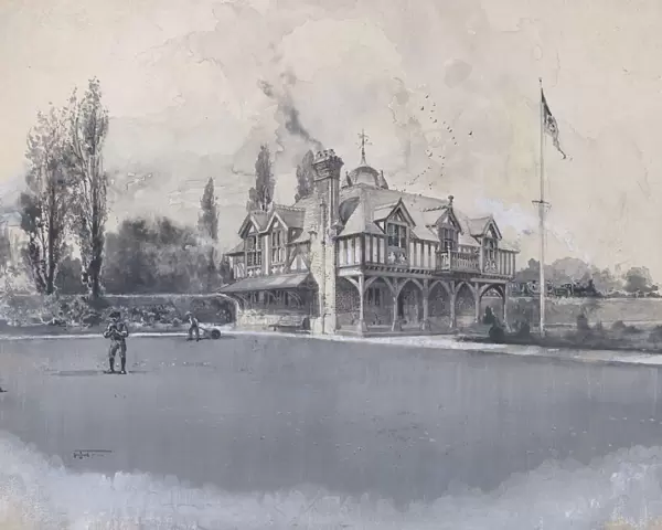 The Athletic Club at Bowling Green, ca. 1900. Creator: Harry Fenn