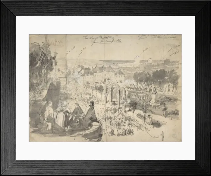 Framed Print : The Visit of Napoleon III to Boulogne-sur-Mer, 19th century Framed Print : The Visit of Napoleon III to Boulogne-sur-Mer, 19th century