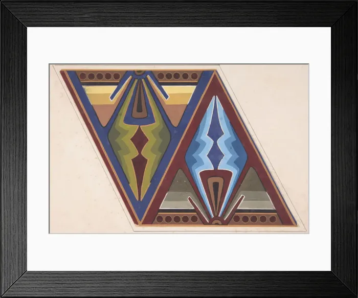 Framed Print : Design drawing, ca. 1883, based on earlier design. Creator: Christopher Dresser Framed Print : Design drawing, ca. 1883, based on earlier design. Creator: Christopher Dresser