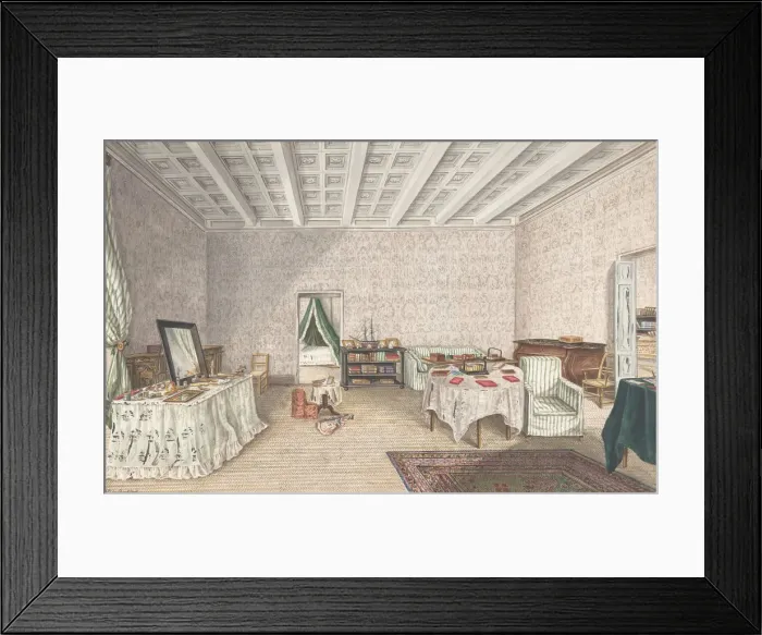 Framed Print : Design for interior, ca. 1830. Creator: Charles de Brocktorff Framed Print : Design for interior, ca. 1830. Creator: Charles de Brocktorff