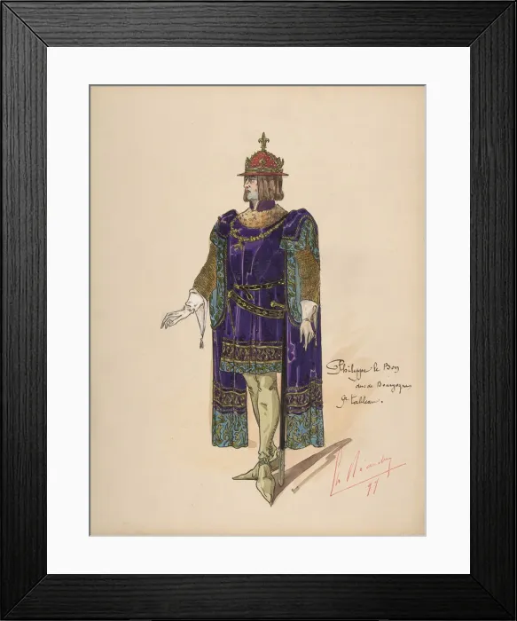Framed Print : Philip the Good, Duke of Burgundy; costume design for Jeanne d Arc by the Paris Opera Framed Print : Philip the Good, Duke of Burgundy; costume design for Jeanne d Arc by the Paris Opera