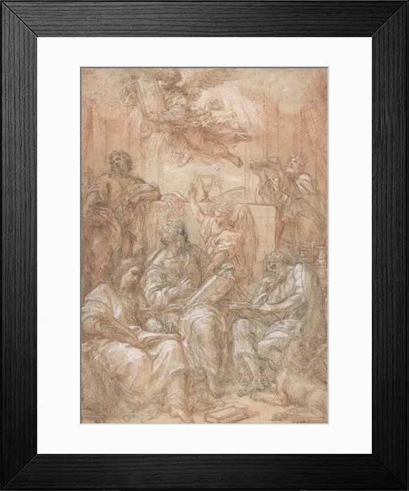 Framed Print : Allegory of the Old and New Dispensations, 1700-1708. Creator: Carlo Maratti Framed Print : Allegory of the Old and New Dispensations, 1700-1708. Creator: Carlo Maratti
