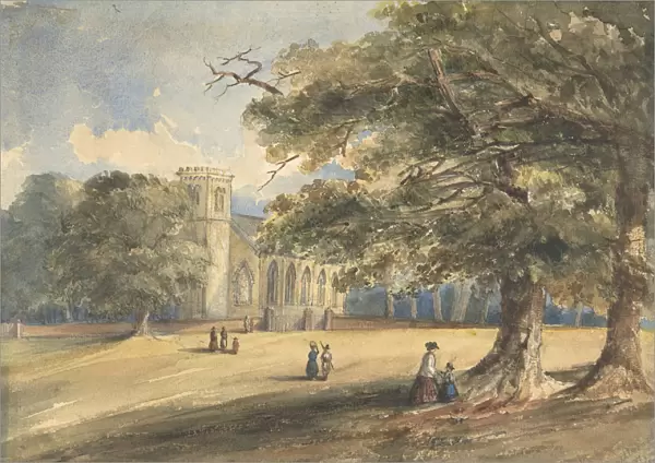 View of a Churchyard, Southborough, Kent, 1837. Creator: Anon