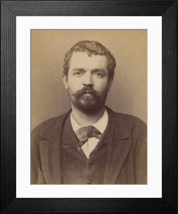 Framed Print : Braun. Frederic, Charles. 28 ans. Fiche le 22 / 2 / 94. 1894 Framed Print : Braun. Frederic, Charles. 28 ans. Fiche le 22 / 2 / 94. 1894
