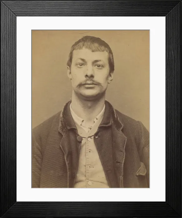 Framed Print : Cler. Henri. 31 ans, ne a Paris XIe. ebeniste. Anarchiste. 14 / 3 / 94 Framed Print : Cler. Henri. 31 ans, ne a Paris XIe. ebeniste. Anarchiste. 14 / 3 / 94
