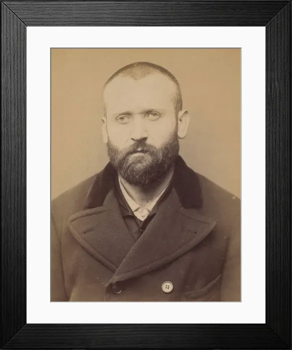Framed Print : Sentenac. Phillipe. 36 ans, ne a Soulan (Ariege). Menuisier. Anarchiste Framed Print : Sentenac. Phillipe. 36 ans, ne a Soulan (Ariege). Menuisier. Anarchiste