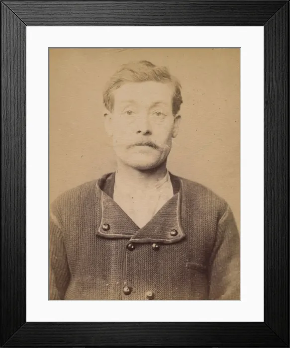 Framed Print : Augendre. Ernest. 37 ans, ne a St-Pierre le Moutier (Nievre). Macon Framed Print : Augendre. Ernest. 37 ans, ne a St-Pierre le Moutier (Nievre). Macon