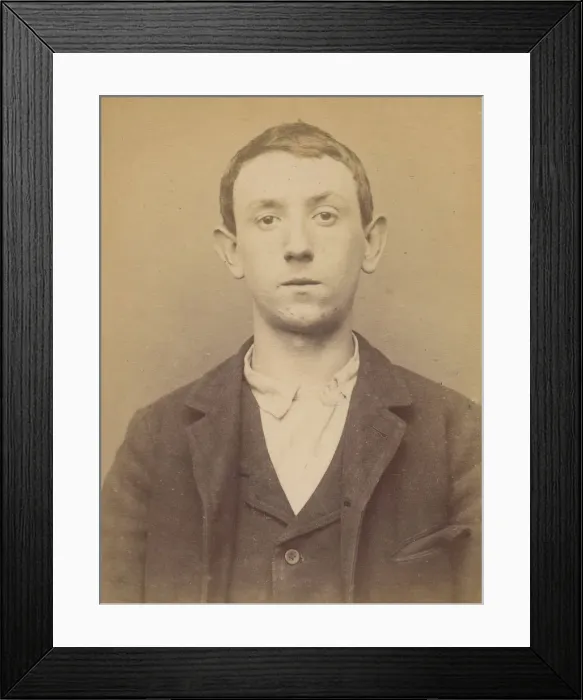 Framed Print : Hettich (ou Hettig). Eugene. 17 ans, ne le 6 / 1 / 77 a Paris XXe. Cocher Framed Print : Hettich (ou Hettig). Eugene. 17 ans, ne le 6 / 1 / 77 a Paris XXe. Cocher