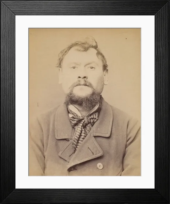Framed Print : Hourt. Jean. 34 (ou 35) ans, ne a Reims (Marne). Menuisier. Anarchiste. 4 / 3 / 94 Framed Print : Hourt. Jean. 34 (ou 35) ans, ne a Reims (Marne). Menuisier. Anarchiste. 4 / 3 / 94