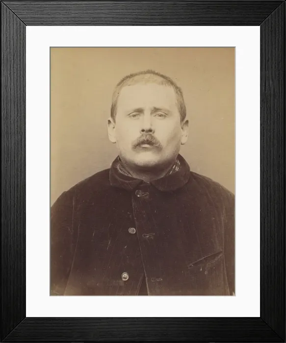 Framed Print : Perrier (dit Theriez). Louis. 35 ans, ne le 25 / 8 / 58 a Paris Vllle Framed Print : Perrier (dit Theriez). Louis. 35 ans, ne le 25 / 8 / 58 a Paris Vllle