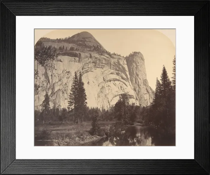 Framed Print : North Dome on left - Royal Arches - Washington Column, 1861, Yosemite Framed Print : North Dome on left - Royal Arches - Washington Column, 1861, Yosemite
