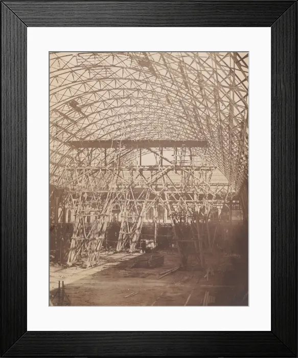Framed Print : [Construction for the Universal Exhibition of 1855], 1855. Creator: Bertsch et Arnaud