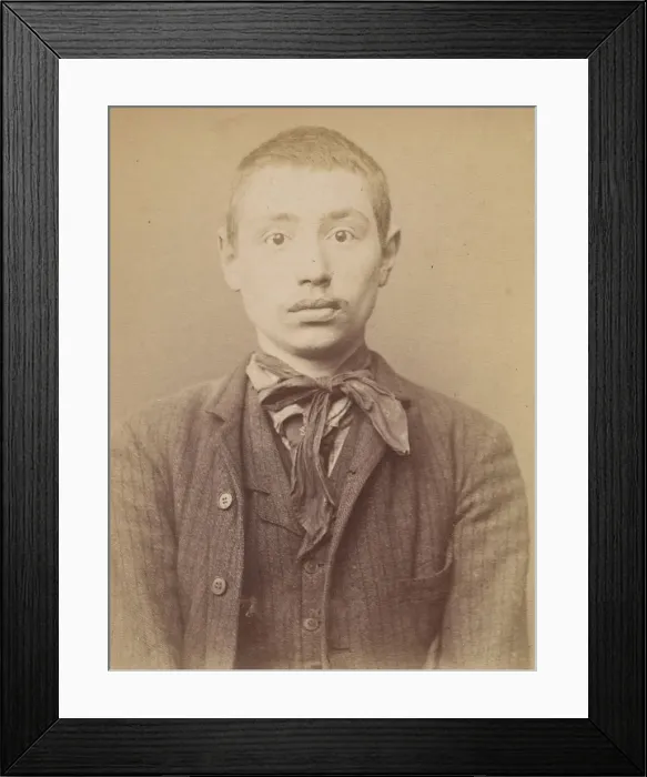 Framed Print : Herouard. Henri. 17 ans, ne a Paris XVIIe. Serrurier. Anarchiste. 6 / 3 / 94. 1894 Framed Print : Herouard. Henri. 17 ans, ne a Paris XVIIe. Serrurier. Anarchiste. 6 / 3 / 94. 1894