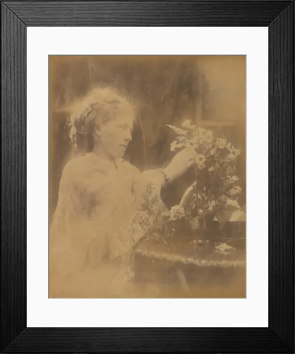 Framed Print : Mrs. Halford Vaugham, Freshwater, 1873. Creator: Julia Margaret Cameron Framed Print : Mrs. Halford Vaugham, Freshwater, 1873. Creator: Julia Margaret Cameron