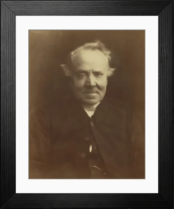 Framed Print : The Vicar of Freshwater, 1864. Creator: Julia Margaret Cameron Framed Print : The Vicar of Freshwater, 1864. Creator: Julia Margaret Cameron
