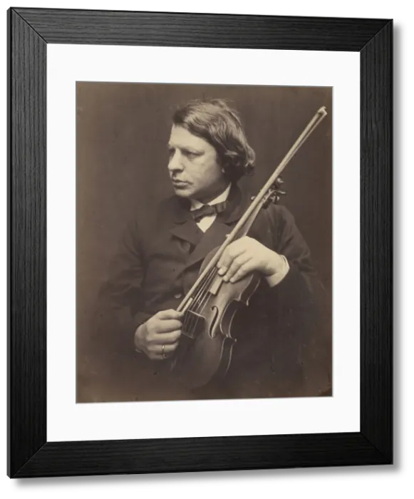Framed Print : Herr Joachim, 1868. Creator: Julia Margaret Cameron Framed Print : Herr Joachim, 1868. Creator: Julia Margaret Cameron