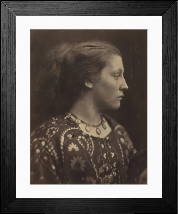 Framed Print : Sappho, 1865. Creator: Julia Margaret Cameron Framed Print : Sappho, 1865. Creator: Julia Margaret Cameron