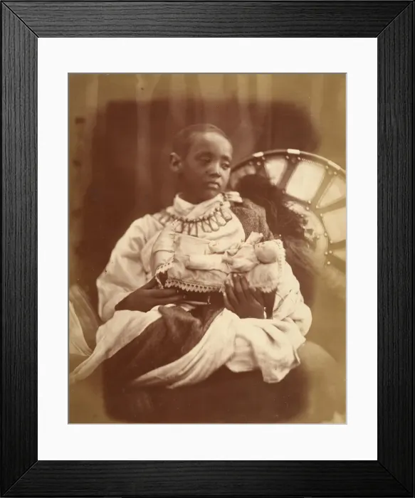 Framed Print : Dejatch Alamayou, King Theodores Son, July 1868 Framed Print : Dejatch Alamayou, King Theodores Son, July 1868