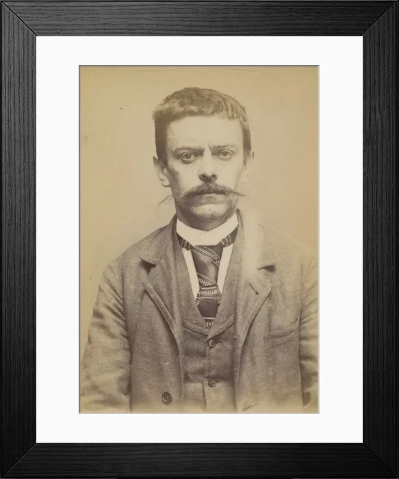 Framed Print : Lustenberger. Louis, Joseph. 38 ans, le 16 / 3 / 56 a Paris XXe. Ciseleur. Anarchiste Framed Print : Lustenberger. Louis, Joseph. 38 ans, le 16 / 3 / 56 a Paris XXe. Ciseleur. Anarchiste